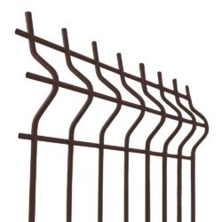 Welded fence panel ZnPVC 2500x1030x4mm brown_1