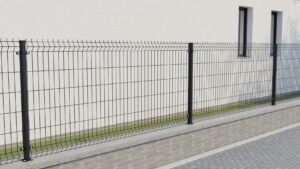 Welded fence panel ZnPVC 2500x1030x4mm black matt_2