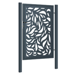 Design single gate FLORA 1000x1500mm with posts anthracite matt_1