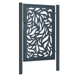 Design single gate FLORA 1000x1500mm with posts anthracite matt_1