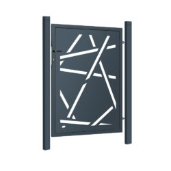 Design single gate HALEN 1000x1200mm with posts anthracite matt_1