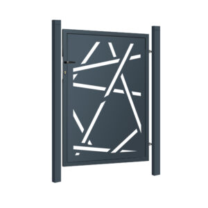 Design single gate HALEN 1000x1200mm with posts anthracite matt_1