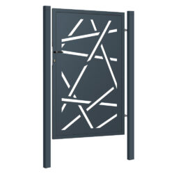 Design single gate HALEN 1000x1500mm with posts anthracite matt_1