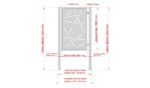 Design single gate HALEN 1000x1500mm with posts anthracite matt_4