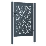 Design single gate PINA 1000x1500mm with posts anthracite matt_1