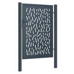 Design single gate PINA 1000x1500mm with posts anthracite matt_1