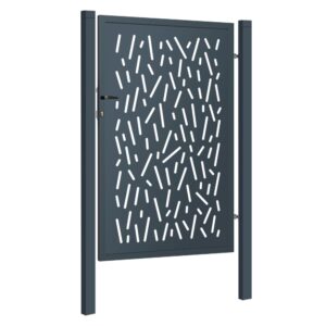 Design single gate PINA 1000x1500mm with posts anthracite matt_1