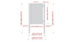 Design single gate PINA 1000x1500mm with posts anthracite matt_3