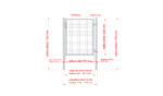 Wicket gate Round ZnPVC 1000x1200mm