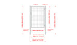 Wicket gate Round ZnPVC 1000x1500mm