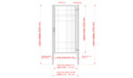 Wicket gate Round ZnPVC 1000x2000