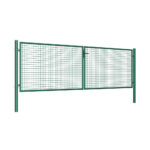 Double wing gate Round ZnPVC 4000x1200mm