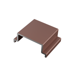 Aluminium distance bar 10mm brown_1