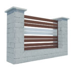 Modular Aluminium Fencing 1200mm TIA 100-H2S_2