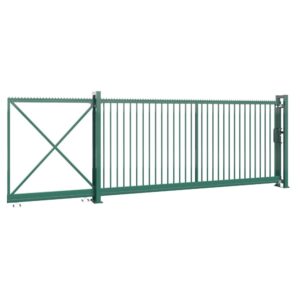 Sliding Gate INDUSTRY ZnPVC 4000x1500mm green_1
