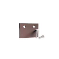 Plug for U profile 35x25mm brown_1