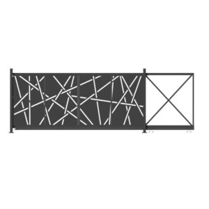 Design sliding gate HALEN 4000x1500mm anthracite matte_1
