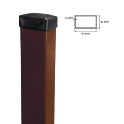 Fence post 60x40mm ZnPVC 2600mm 1